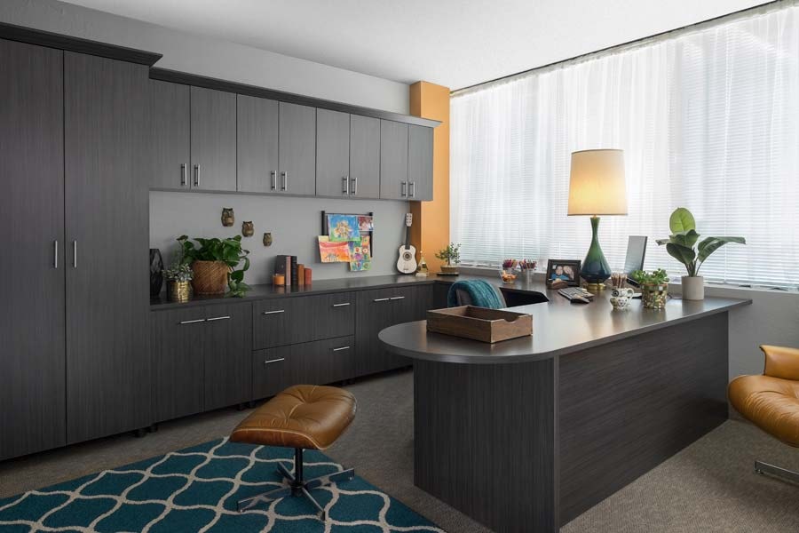 Custom residential home office cabinetry